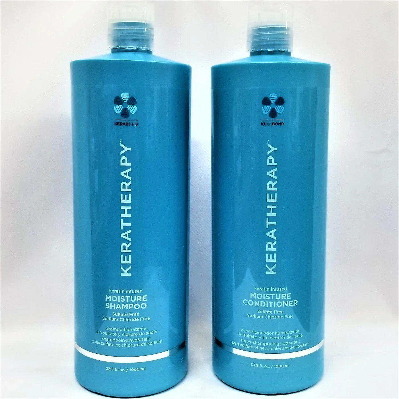NEW, FRESH - Keratherapy Keratin Infused MOISTURE Shampoo Conditioner LITER DUO