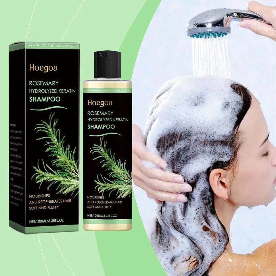 Organic Rosemary Hair Growth Shampoo for Women and Men-Natural Thickening 8 Stre